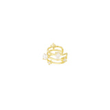 Pearl Glow ~ Gold Ear Cuff