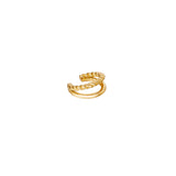 Double Layer Twist ~ Gold Ear Cuff