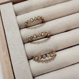 Dainty Stones Adjustable Ring