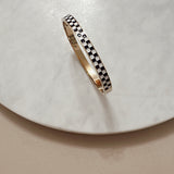 Checkered Gold Bangle