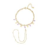 Purple Bliss Ring Bracelet