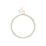 Double Row Rhinestone Anklet