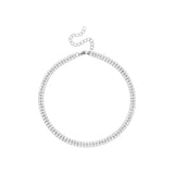 Double Row Rhinestone Anklet