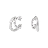 Braided Double Hoop Earrings