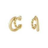 Braided Double Hoop Earrings