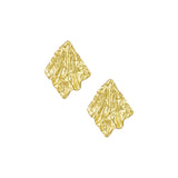 Textured Statement Gold Earrings