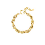 Coarse Link Gold Bracelet