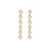 Diamond Drop ~ Gold Earrings
