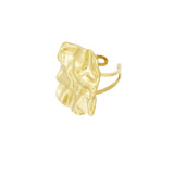 Square Statement ~ Gold Ring