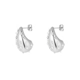 Sparkly Drop ~ Silver Earrings