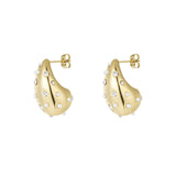 Sparkly Drop ~ Gold Earrings