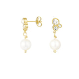 Dainty Pearl ~ Gold Earrings