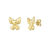 Bow Lover Studs ~ Gold Earrings