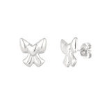 Bow Lover Studs ~ Silver Earrings
