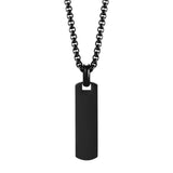 Men’s Tag Pendant Chain ~ Black