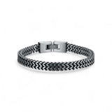 Men’s Chain Links ~ Grey Silver Bracelet