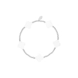 Sea Shell Clovers ~ Silver Bracelet