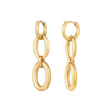 Chained Links ~ Gold Earrings
