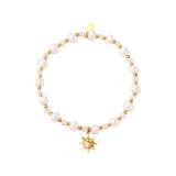 Sparkly Star Pearl ~ Gold Bracelet