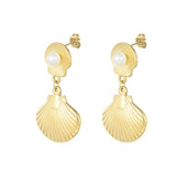 Sea Treasure ~ Gold Earrings