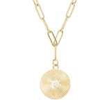 Sunburst Medallion ~ Gold Necklace