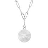 Sunburst Medallion ~ Silver Necklace