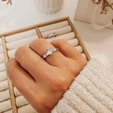 Dainty Diamond ~ Silver Ring