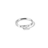 Dainty Diamond ~ Silver Ring
