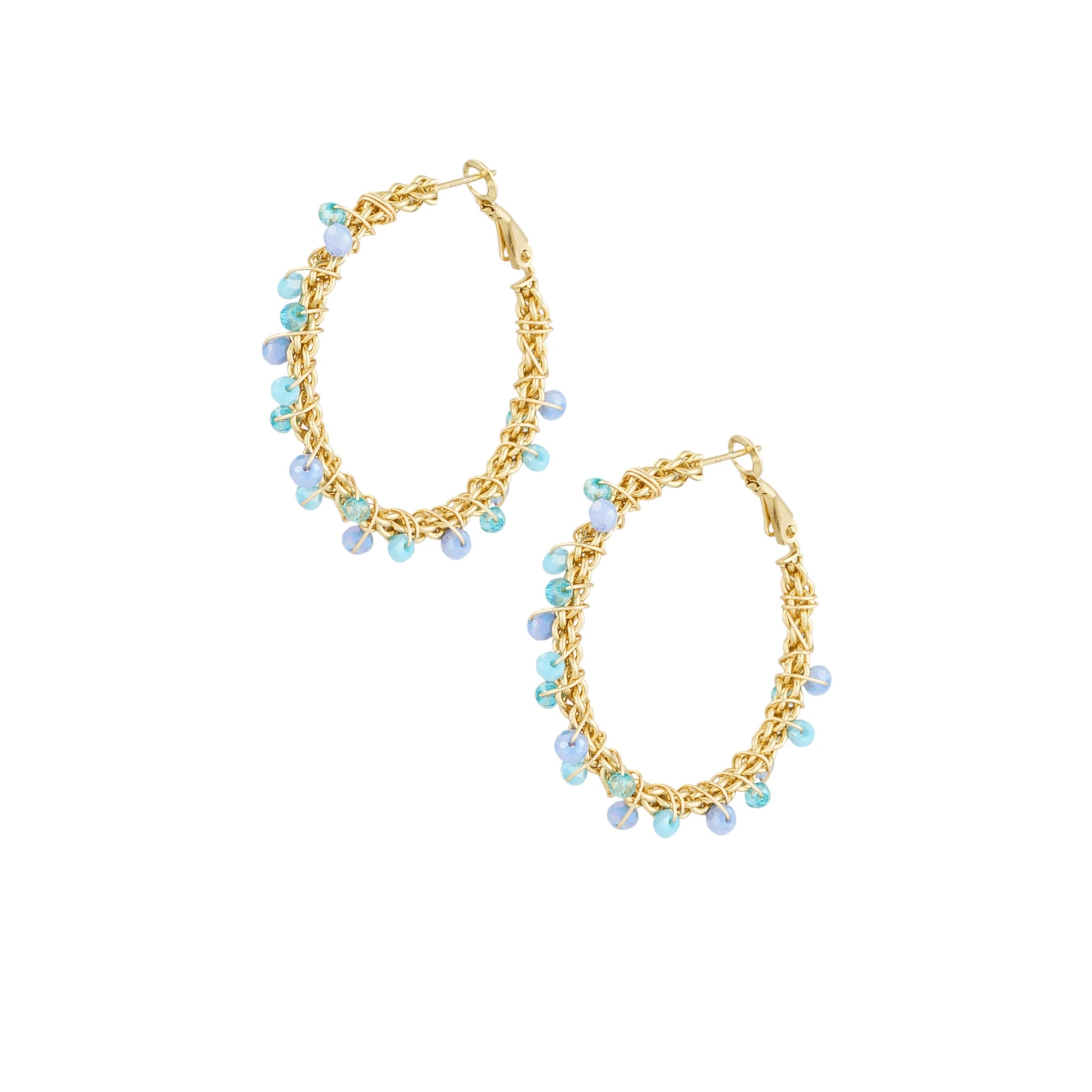 Crystal Party ~ Gold Earrings