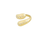 Luminous Curve ~ Gold Ring