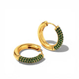 Emerald Green Hoops