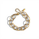Mix Metal Chain Bracelet