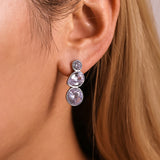 Silver Crystal Studs
